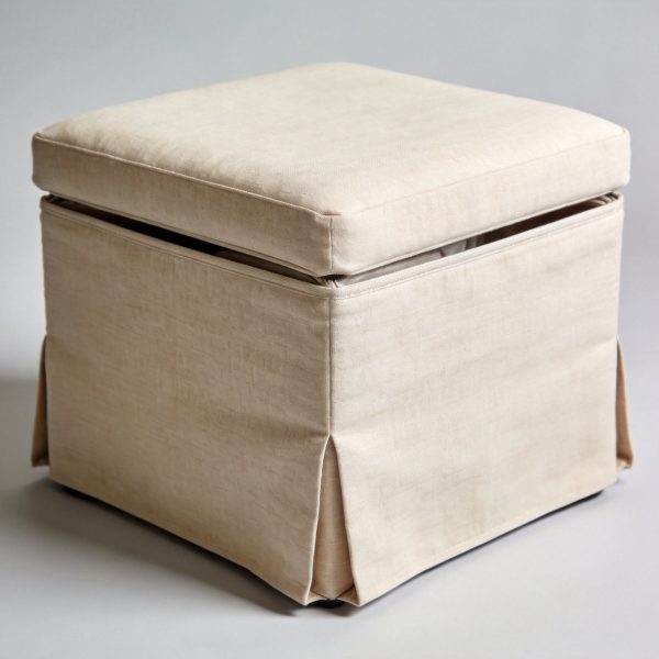 Folding Fabric Cube Storage Ottoman